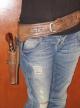 Cartridge belt and revolver holster 